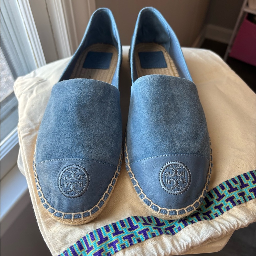 Tory Burch Light Blue Espadrilles